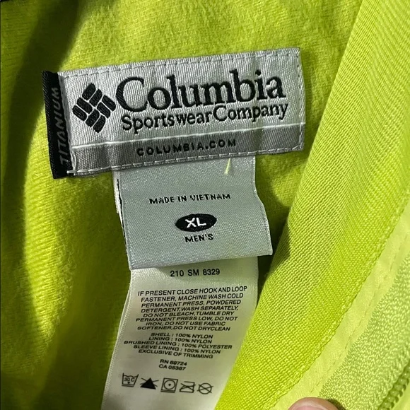 ColumbiaTitanium  ski pants Gradient Blue and Yellow Men's Pants - Picture 2 of 4